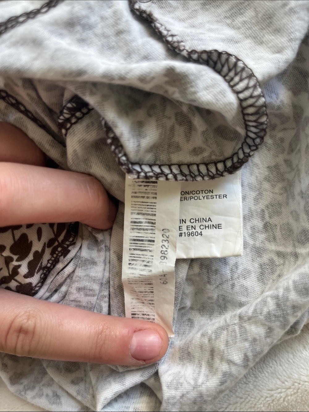 2004 Y2K Urban Behavior Brown and White Floral Camisole Chemise - Picture 10 of 13
